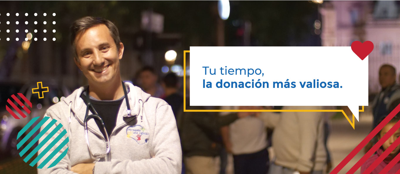 Foto que indica que tu tiempo es la donación más valiosa